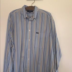Men’s Faconnable striped long sleeve dress shirt